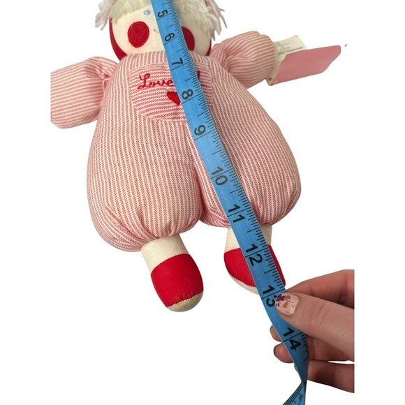 Dolls By Pauline Love U Cloth Rag Doll Red White Striped Outfit Vintage 1985 - Picture 8 of 8